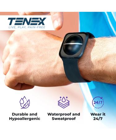 TENEX ULTRA Elbow Shock Absorber - Tennis & Golfers Elbow Brace for Pain Relief | Custom-Fit Wrist-Worn Silicone Support for Men & Women - Buy Online on GoSupps.com