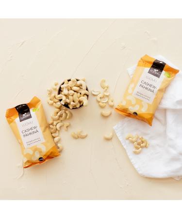 Foodin Organic Cashew Nuts 2x500g - Protein-Packed Gluten-Free Vegan | 100% Organic Cashews for Healthy Snacking - Buy Online on GoSupps.com