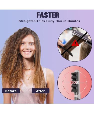 Hair Straightener Brush - Fast Heating Comb for All Hair Types | 5 Temperature Settings - Perfect Gift for Women - Buy Online on GoSupps.com