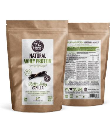 EKOPURA Natural Whey Protein Vanilla - 500g | 78% Protein | 100% Grass-Fed Hormone-Free GMO-Free | No Additives or Sugar | Muscle Growth & Relaxation - Buy Online on GoSupps.com
