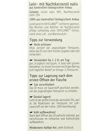 Buy Organic Rapunzel Linseed Oil with Evening Primrose Oil - 100g | International Shipping Available - Buy Online on GoSupps.com