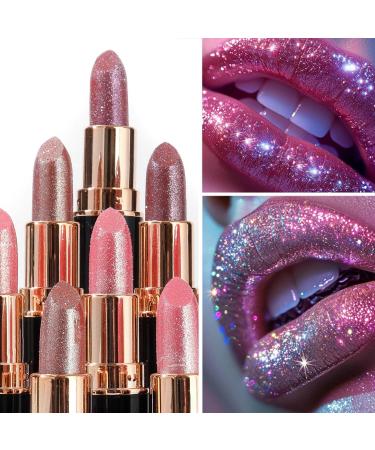  G n rique Diamond Glitter Lipstick Metallic Pearlescent Lipstick Metallic Lipstick For Women Moisturizing Formula Long Lasting Waterproof And Smudge-Free (#01) - Buy Online on GoSupps.com