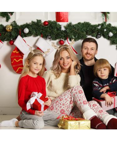 Frcolor 2-Piece Glitter Christmas Antler Hair Tie Set - Reindeer Anti-Strap Holiday Decor for New Year - Buy Online on GoSupps.com