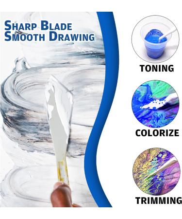 KELIFANG Plastic Palette Knives Set 30pcs - Thin & Flexible Art Tools for Mixing & Painting - Ideal for Oil, Acrylic & Watercolor - Buy Online on GoSupps.com