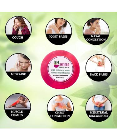 Organic Herbal Healing Pain Relief Balm for Migraine, Arthritis, Muscle Pain, Menstrual Cramps - 100% Natural - Buy Online on GoSupps.com