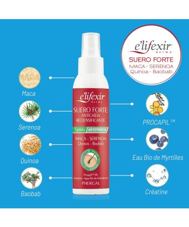 Elifexir | Strong Anti-Hair Loss Redensifying Hair Serum | Helps Reduce Hair Loss | Protection and Strength | With Maca | for Men and Women | 125 ml + Travel Size - Buy Online on GoSupps.com