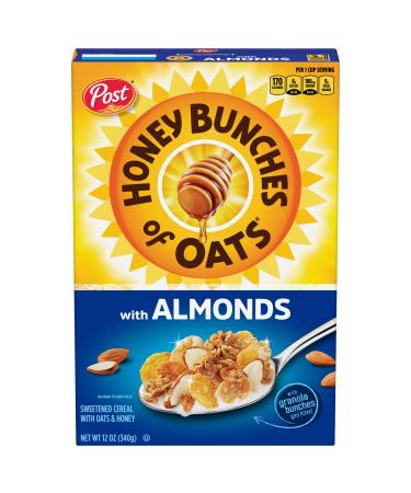 Honey Bunches of Oats Almond, Heart Healthy, Low Fat, made with Whole Grain Cereal, 12 Ounce