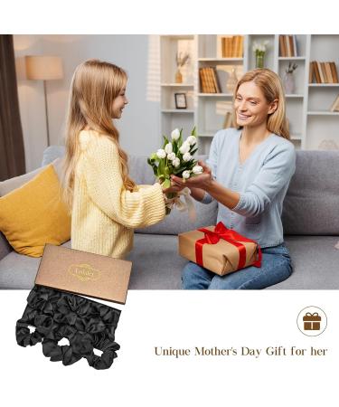 Buy Lolalet Hair Ties for Women | 6 Pack Soft Elastic Cloth Hair Ties - Black | Ideal for Women & Girls - Buy Online on GoSupps.com