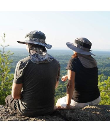 KastKing UPF 50 Boonie Hat Fishing Hat with Removable Neck Flap - Men's Sun Hat - Silver Mist - Buy Online on GoSupps.com