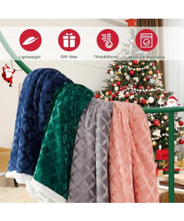 Inhand Sherpa Throw Blanket Twin Size 65x90 - Forest Green Cozy Reversible Fleece Blanket for Couch, Sofa, Bed - Soft and Warm Sherpa Fleece Throw - Plush Lap Blanket - Buy Online on GoSupps.com