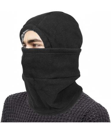 Buy Besportble Sturm Hood Face Mask - Winter Warm Plush Headgear for Skiing & Cycling (Black) - Premium Protection for Men - Buy Online on GoSupps.com