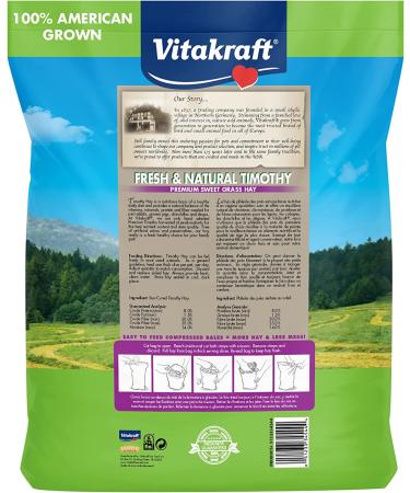 Vitakraft Timothy Hay for Guinea Pigs, Rabbits, Chinchillas - 3.5 lb (Pack of 1) - Buy Online on GoSupps.com
