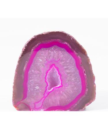 Natural Pink Agate Geode - Genuine Crystal for Home Decor and Healing - Buy Online on GoSupps.com