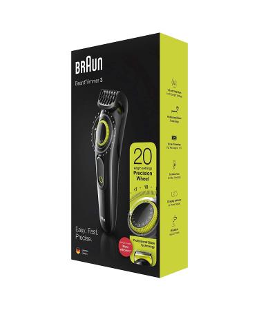 Braun Beard Trimmer BT3221 - Cordless & Rechargeable Hair Clippers for Men - Buy Online on GoSupps.com