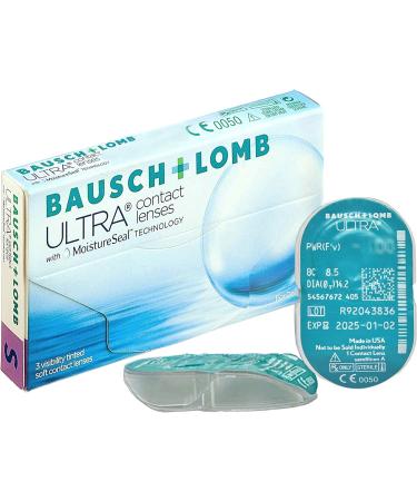 Bausch + Lomb Ultra Monthly Contact Lenses - Premium Soft Spherical BC 8.5mm Dia 14.2mm 3 Pack - Buy Online on GoSupps.com