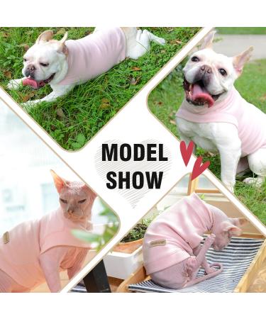 Caracaleap Dog Sweater - Soft & Warm Winter Spring T-Shirt for Small Dogs & Cats XS Pink | Cozy Fuzzy Clothing - Buy Online on GoSupps.com
