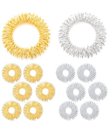 Massage rings for fingers acupressure ring finger massage rings acupressure bracelet toe massage acupuncture ring (14 pieces) - Buy Online on GoSupps.com