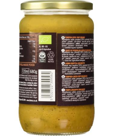 Biona Organic Spiced Pumpkin Soup 680g - Buy Online on GoSupps.com