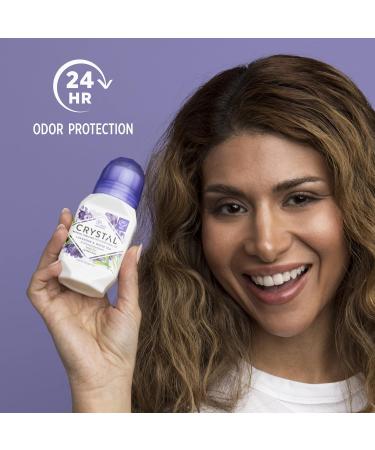 Crystal Mineral Deodorant Roll-On Lavender & White Tea Purple 2.25 Fl Oz (Pack of 2) - Buy Online on GoSupps.com