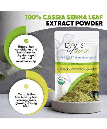 Davis Finest Cassia Obovata Powder 250g - 100% Pure & Natural Blonde Hair Dye & Conditioner - Buy Online on GoSupps.com