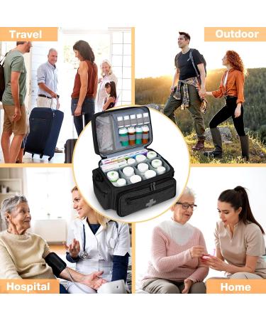 HomeWit Empty First Aid Bag - Emergency Medical Organizer for Nurses & Doctors | Travel-Friendly Design | Black - Buy Online on GoSupps.com