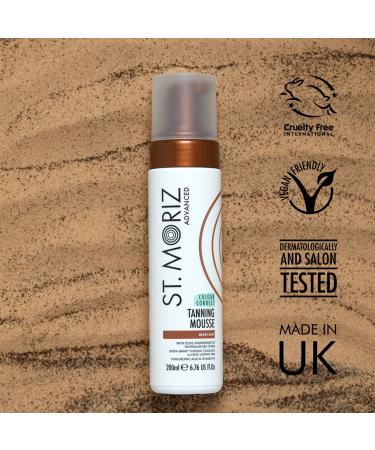 St Moriz Advanced Color Correcting Self Tanner Mousse - Medium Instant Foam for Face & Body | Streak Free & Long Lasting Self Tanning - 7.78 fl oz - Buy Online on GoSupps.com
