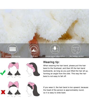 Women's Microfiber Spa Headband for Facial Makeup and Skin Care - Pink - Buy Online on GoSupps.com