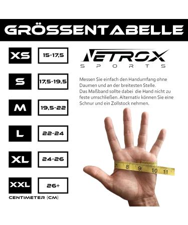 NetroxSports Training Gloves with Wrist Support - Bodybuilding Weight Lifting & Fitness Gloves for Men & Women - Optimal Wrist Protection in Schwarz L - Buy Online on GoSupps.com