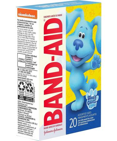 Band-Aid Kids Adhesive Bandages Nickelodeon Blue's Clues & You 20 ct - Buy Online on GoSupps.com