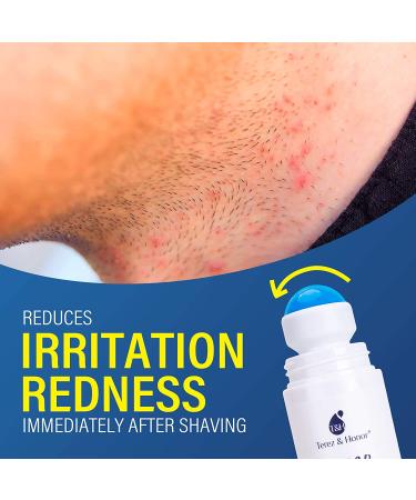 Terez & Honor Razor Bump Serum - After Shave Roll-On for Ingrown Hairs, Burns & Bumps - Men and Women (Pack of 2, 7.06 oz) - Buy Online on GoSupps.com