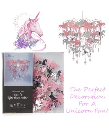 Kids Mermaid Flamingo Fairies Bedroom Chandelier - Adorable Lampshade for Girls' Nursery Decoration - Buy Online on GoSupps.com