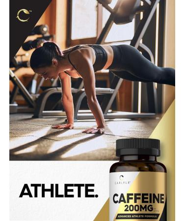 Carlyle Caffeine Pills 200mg - 250 Tablets | Advanced Athlete Formula | Vegetarian Non-GMO & Gluten Free Supplement - Buy Online Internationally - Buy Online on GoSupps.com