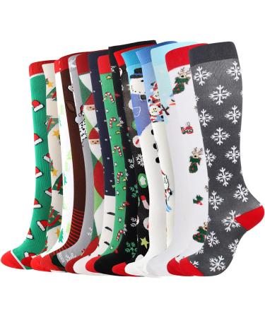 Buy Mynh Christmas Socks - Unisex Overknee Stockings | Warm Sports & Hiking Socks | Perfect Christmas Gift! - Buy Online on GoSupps.com
