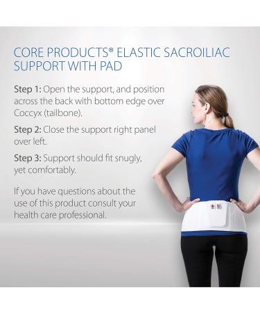 Buy Core Products Elastic Sacroiliac Spinal Support with Pad - Small | International Shipping Available - Buy Online on GoSupps.com