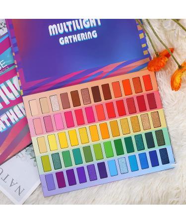 UCANBE 60-Color Eyeshadow Palette - Pro Matte, Shimmer, Metallic, Long-Lasting & Waterproof Rainbow Shades - Highly Pigmented Eye Shadow Set for Blendable Makeup Looks - Gift Kit Included - Buy Online on GoSupps.com