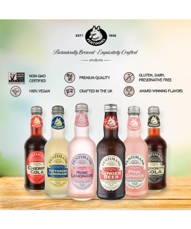 Fentimans Rose Lemonade - Natural Botanically Brewed Sparkling Lemonade 9.3 Oz (Case of 4) - Buy Online on GoSupps.com
