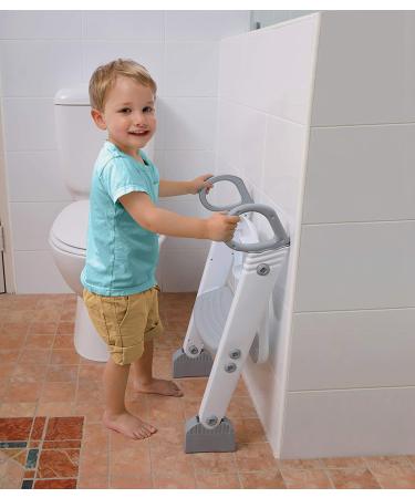 Dreambaby Step-Up Potty Training Toilet Topper - 2-Level Adjustable - Grey/White | Model L6016 - Buy Online on GoSupps.com