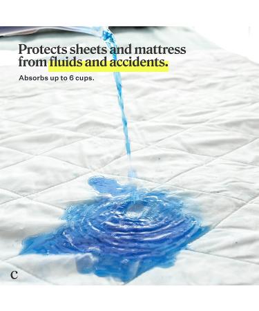 Coop Home Goods - Washable Incontinence Bed Pads - Waterproof Reusable Mattress Pad for Adults, Seniors, Children, Pets - Queen Size - Buy Online on GoSupps.com