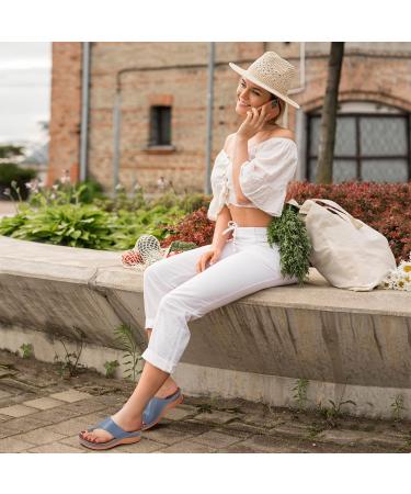 Reimferce Women's Black Wedge Sandals - Dressy & Casual Summer Footwear | Size 7.5 - Buy Online on GoSupps.com