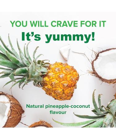 Active Green Pro - Greens Powder 14 Superfoods - Perfect for Smoothies - Antioxidants Fiber Vitamins & Minerals - Detox Your Body and Improve Health and Mood Natural Pineapple-Coconut Flavour Natural Pineapple - Coconot Flavour - Buy Online on GoSupps.com