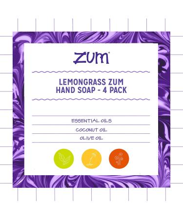 ZUM Zum Hand Soap - Lemongrass 12 fl oz | Natural & Refreshing Clean - Buy Online on GoSupps.com