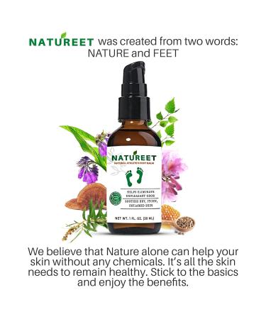Natureet Athletes Foot Cream - Natural Anti-Itch Formula with Tea Tree Oil - 1 oz - Buy Online on GoSupps.com