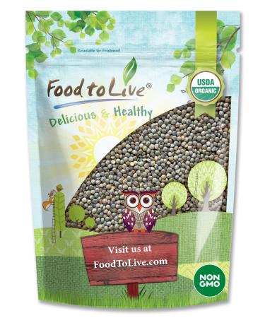 Organic French Green Lentils, 3 Pounds  Non-GMO, Whole Dry Beans, Raw, Sproutable, Vegan, Kosher, Bulk. Rich in Folate, Fiber, and Plant-Based Protein. Great for Soups, Chili, Stews, and Curries. 3 Pound (Pack of 1) - Buy Online on GoSupps.com