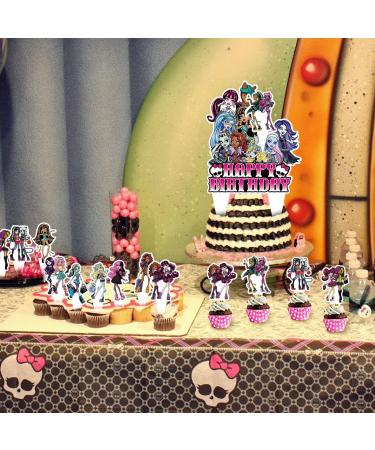 37PCS Cake Decoration Monster Girl Cake Toppers Themed Cake Decoration Cake Topper Themed Birthday Party Supplies for Boy Girl Cake Decoration - Buy Online on GoSupps.com