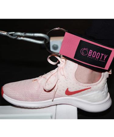 Booty Basics Pink Fitness Ankle Strap for Cable Machines - Padded Ankle Attachment for Women - Leg and Glute Workout Essential - Buy Online on GoSupps.com