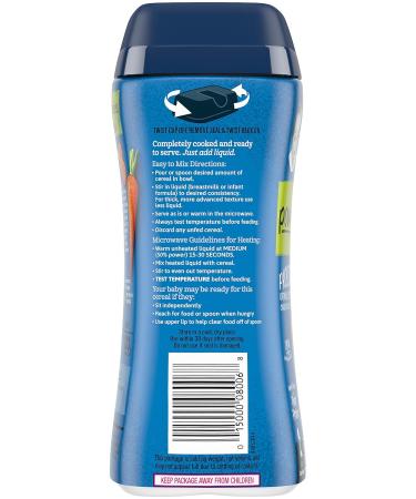 Gerber 2nd Foods Power Blend Probiotic Oatmeal Lentil Carrots & Peas - 8 OZ Canister (Pack of 3) | Whole Grains & Plant Protein for Baby - Buy Online on GoSupps.com