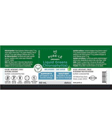 Organic Liquid Greens Chlorophyll Sampler - 4 Organic Grasses - 400mg / svg - Detox - Alkaline - Natural Body Deodorant Antioxidant - Made in Canada (2 X 60ml) - Buy Online on GoSupps.com