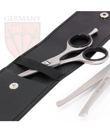 3 Swords Germany Professional Nostril Nose and Ear Hair Scissors Stainless Steel Straight Rounded Blade with Black case Nose Hair Scissors - Buy Online on GoSupps.com