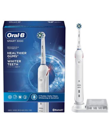 Oral-B Pro 3000 3D White Electric Toothbrush - Brighten Your Smile with Advanced Cleaning Technology - Buy Online on GoSupps.com
