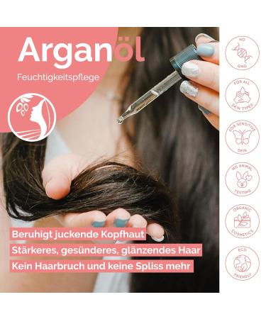 Fatima's Garden 100% Organic Argan Oil 30ml | Anti-Aging Moisturizer for Face Hair Body & Nails | International Shipping Available - Buy Online on GoSupps.com
